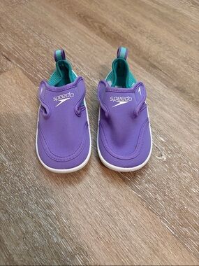 Speedo Kids Purple & Teal Slip-On Water Shoes
